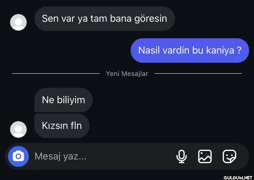 Sen var ya tam bana...