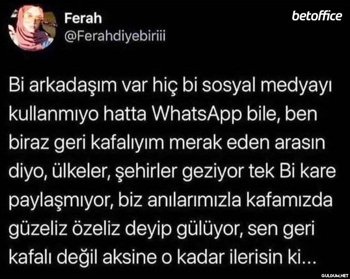 Ferah @Ferahdiyebiriii...