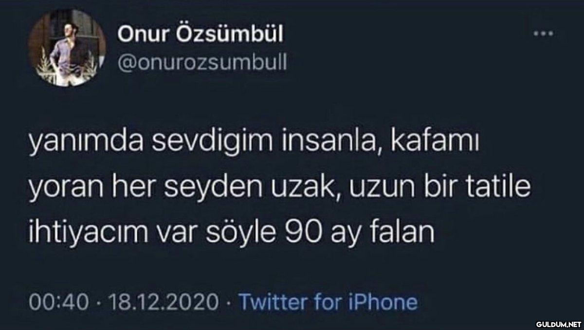 Onur Özsümbül...