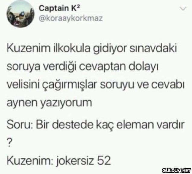 Captain K² @koraaykorkmaz...