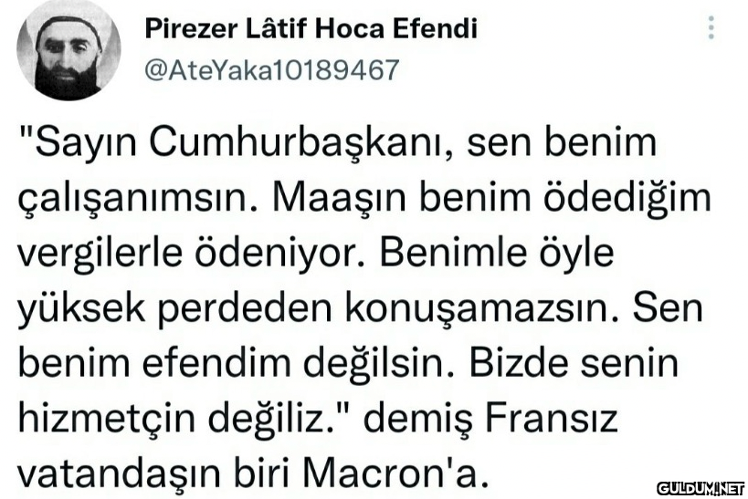 Pirezer Lâtif Hoca Efendi...