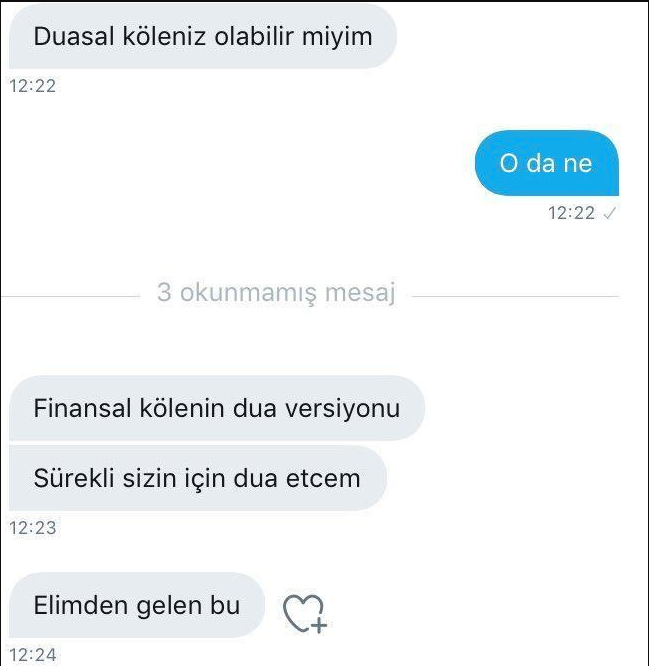 Duasal köleniz olabilir...