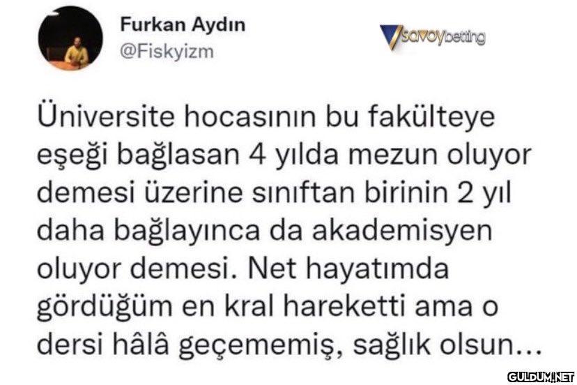 Furkan Aydın @Fiskyizm...