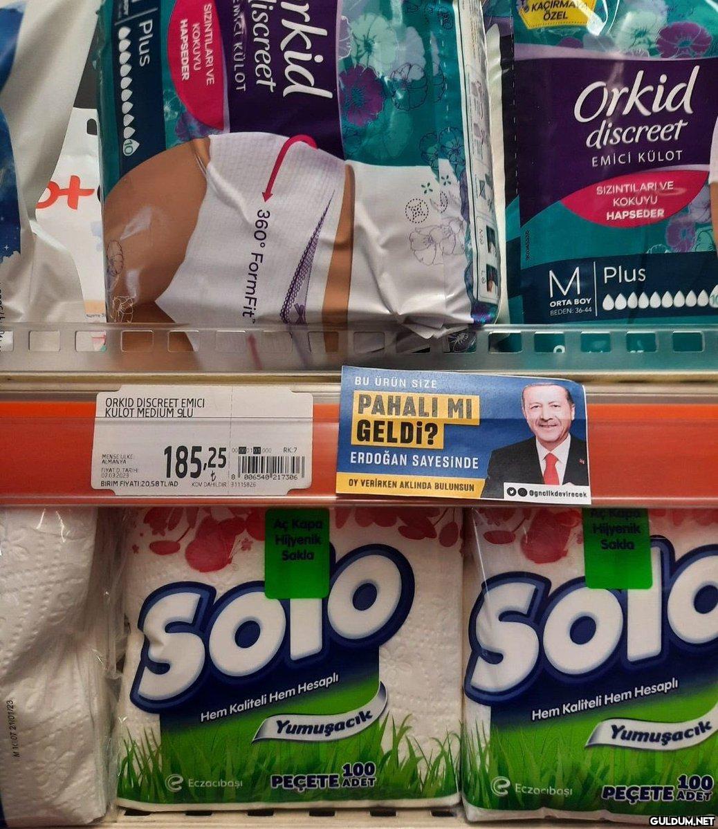 Marketteki ürünlerin...