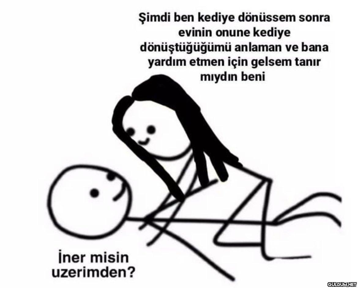 İner misin uzerimden?...