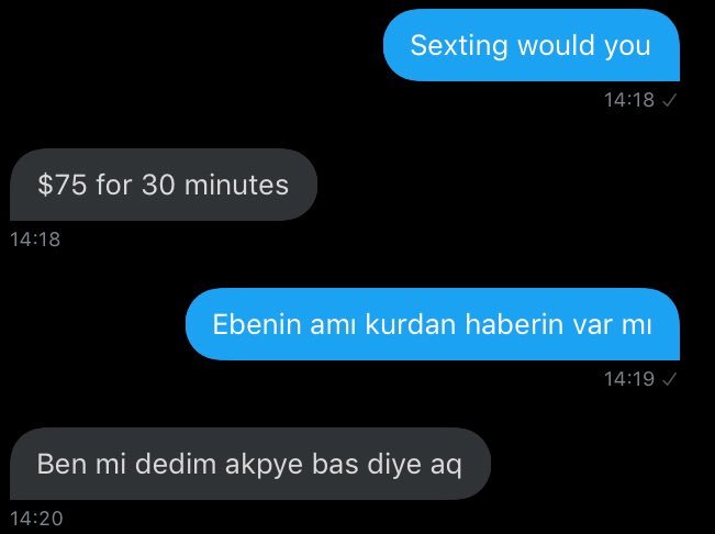 $75 for 30 minutes 14:18...