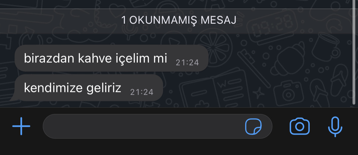 yakın arkadaşımla başımıza...