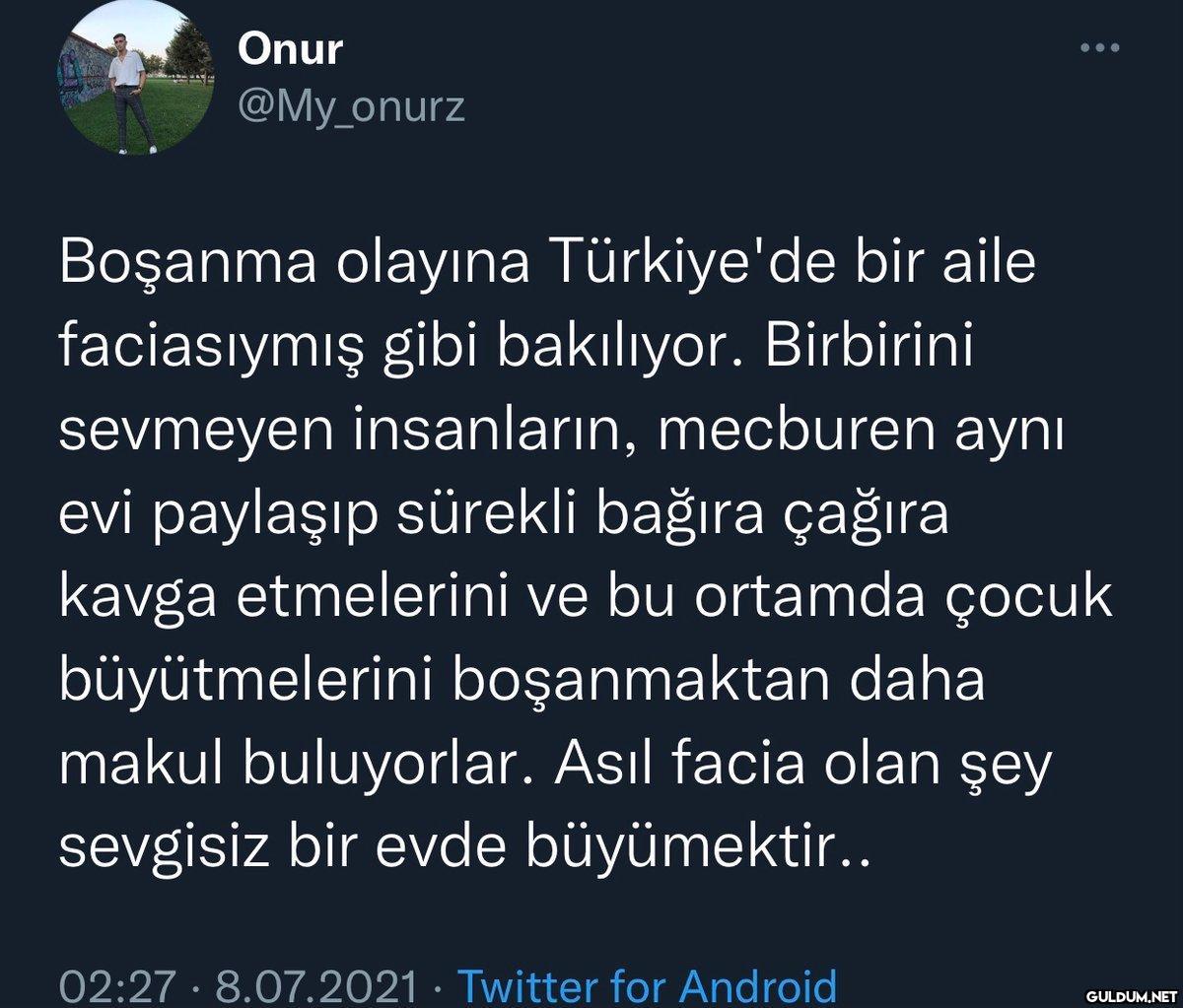 Onur @My_onurz Boşanma...