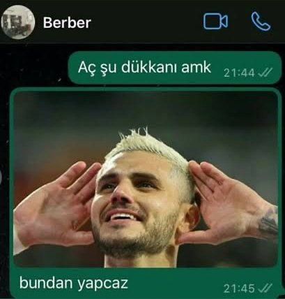 Bugün bana bundan oldu...