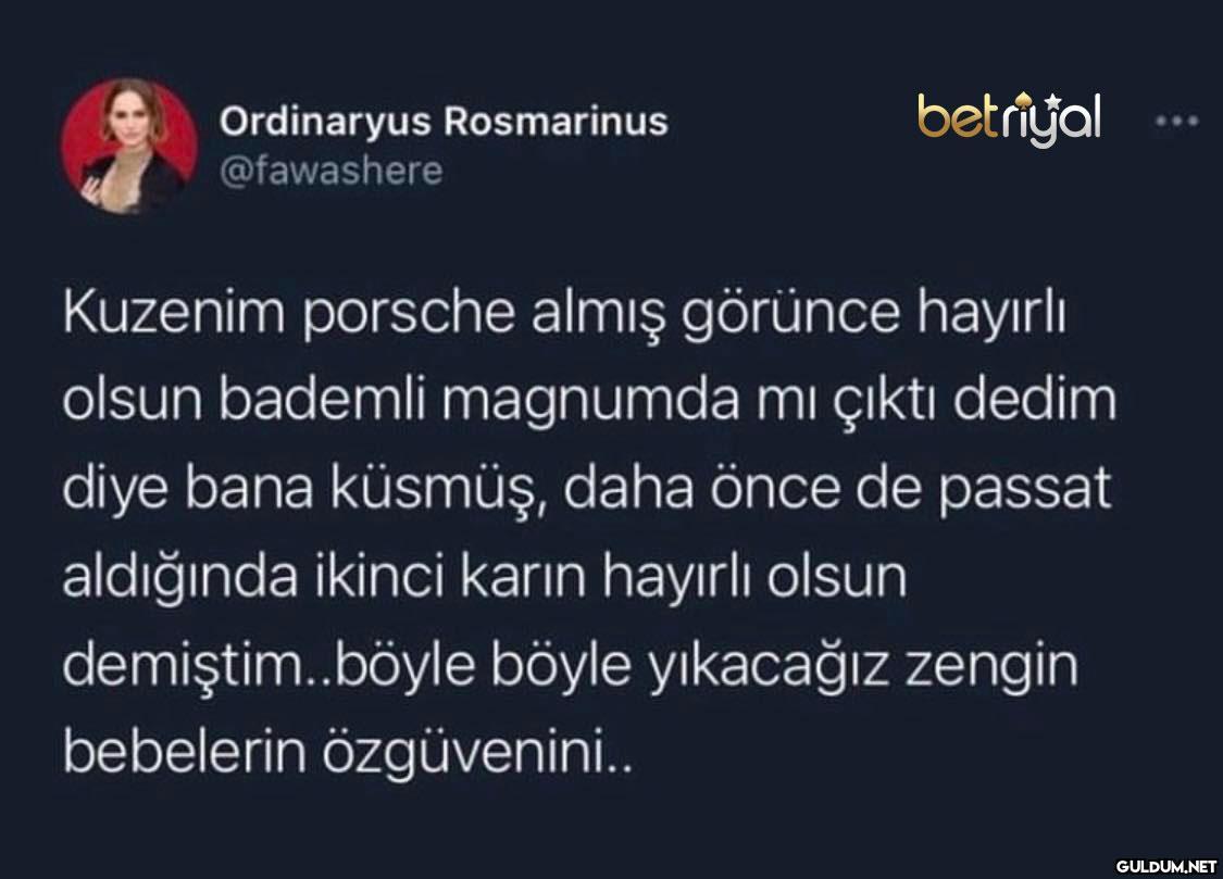 zengin bebe özgüveni...