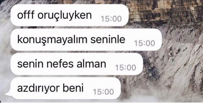 offf oruçluyken 15:00...
