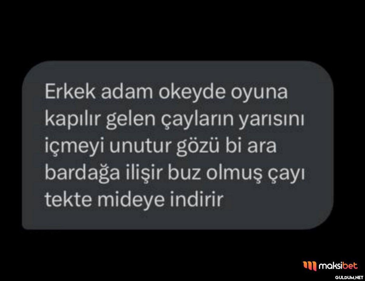 Erkek adam okeyde oyuna...