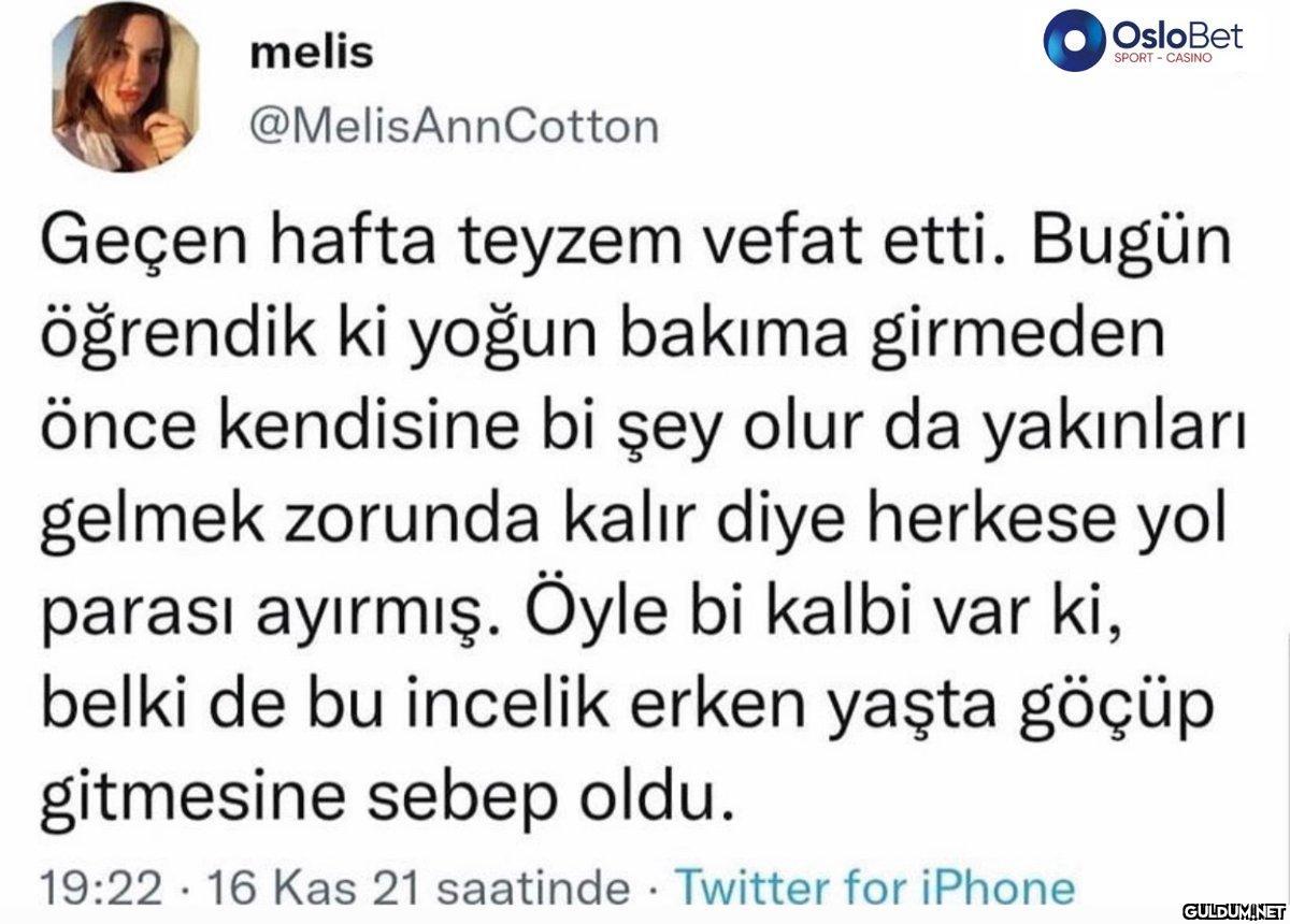 melis @MelisAnnCotton...