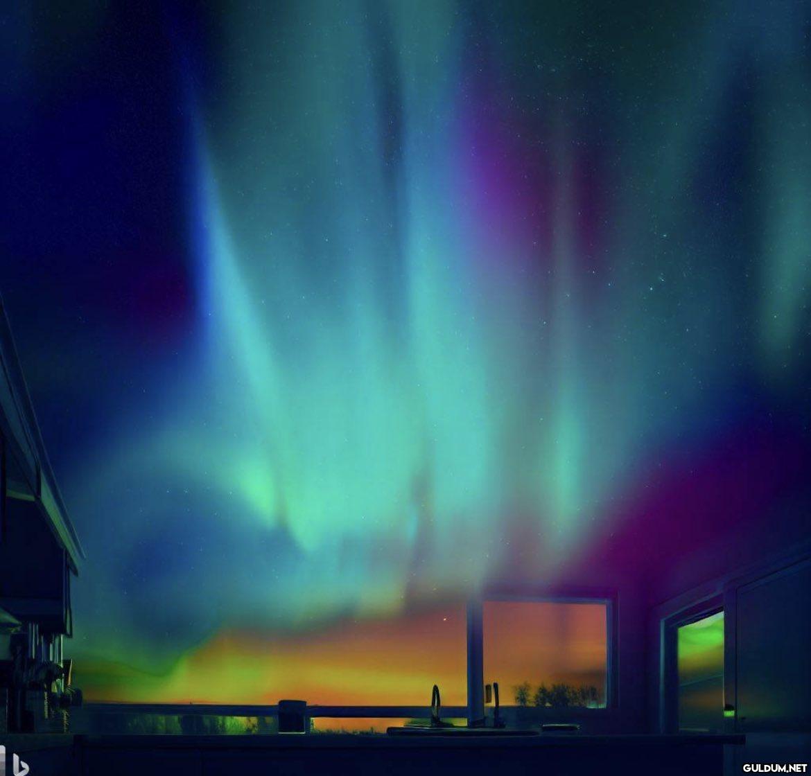 An aurora borealis...