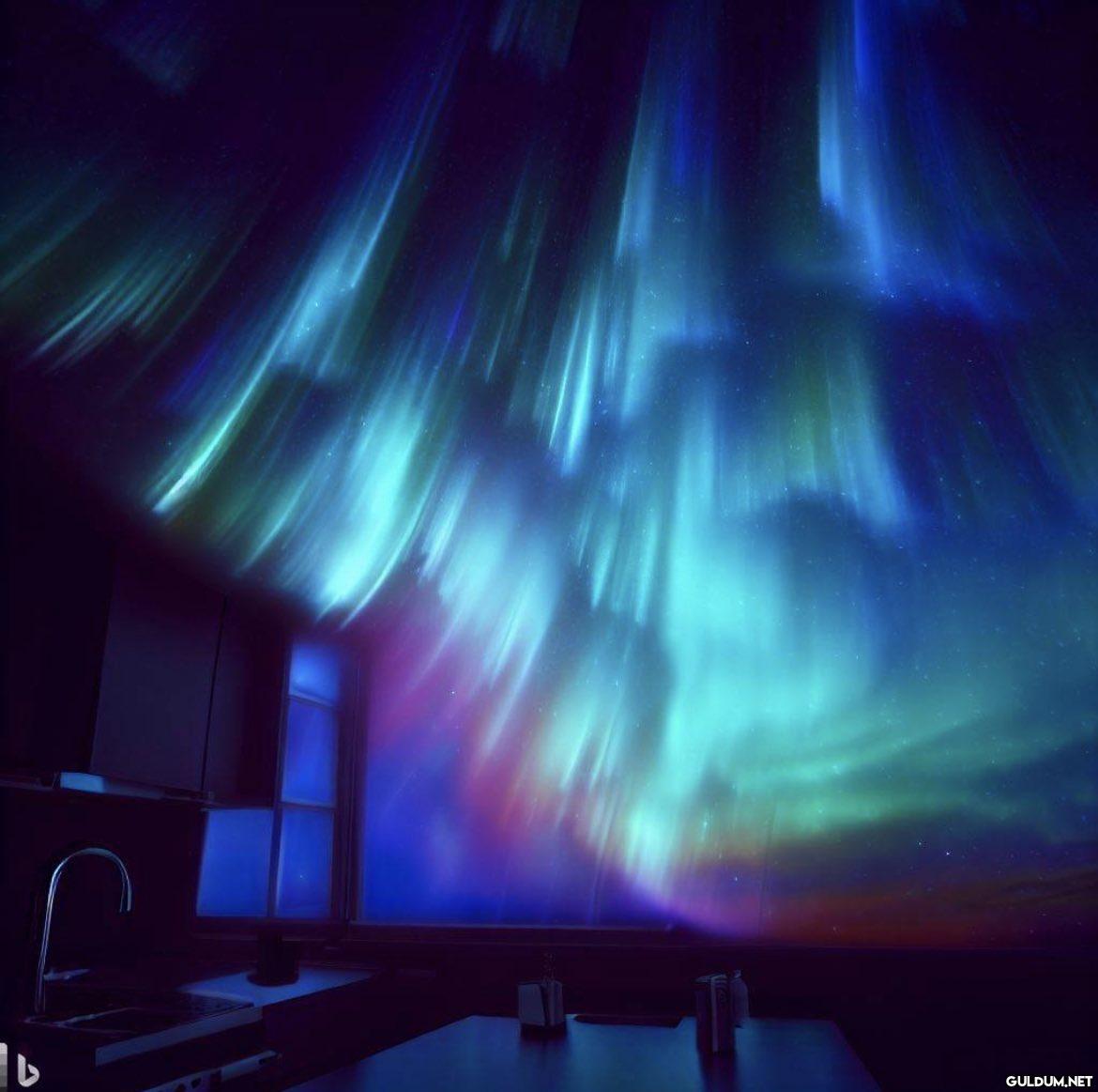An aurora borealis...