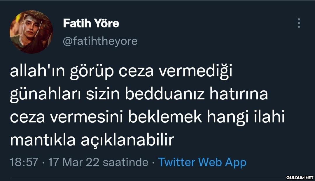 Fatih Yöre @fatihtheyore...