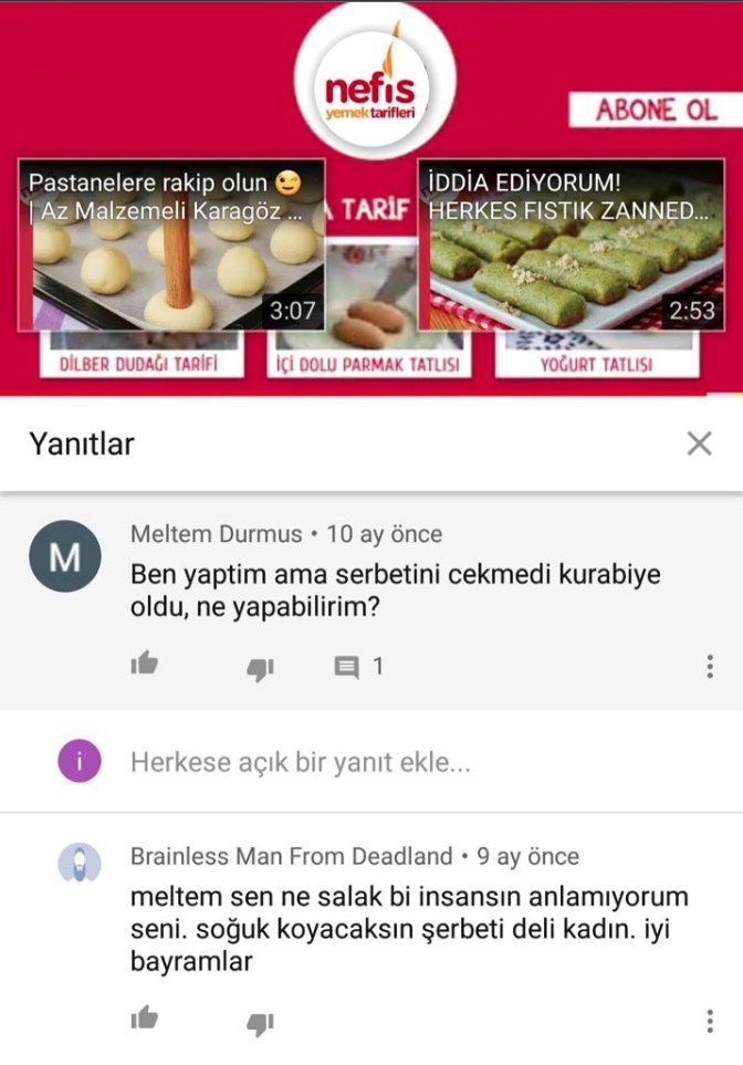 Pastanelere rakip olun Az...