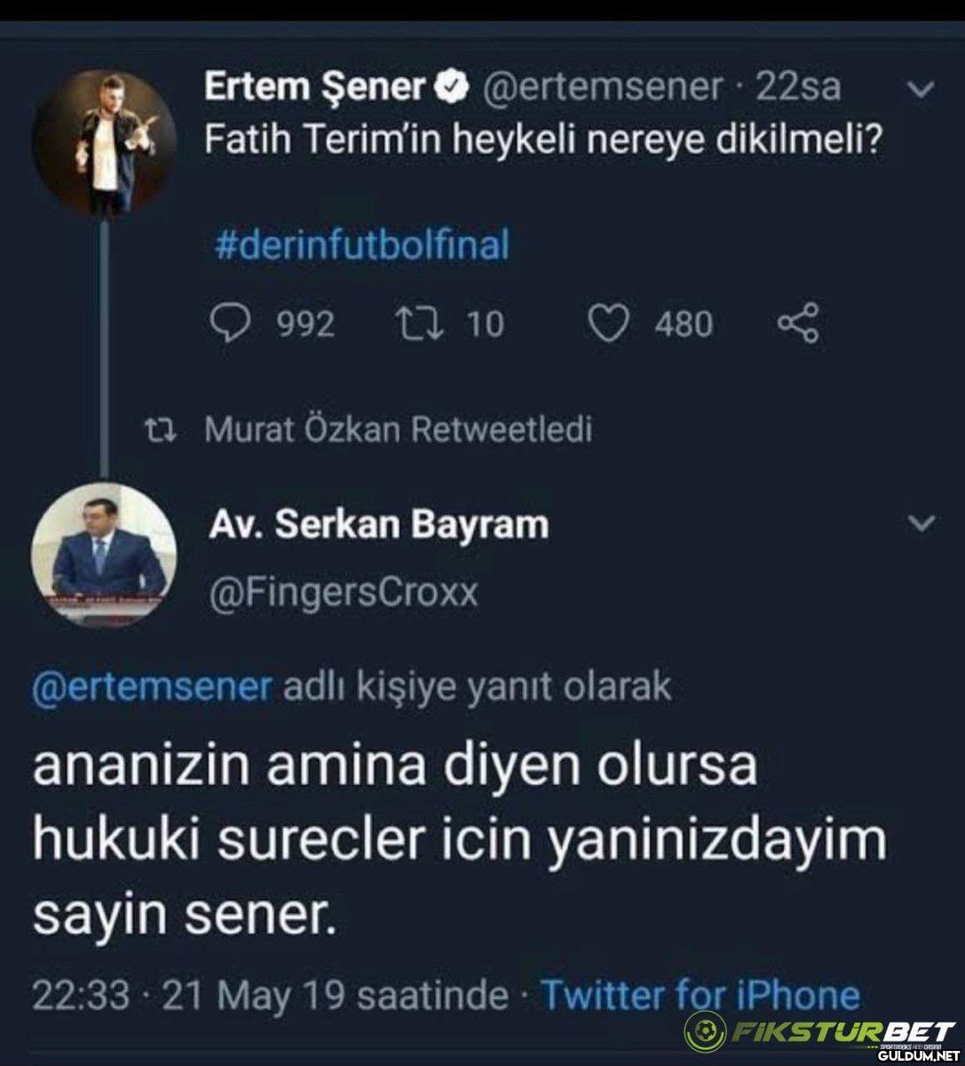Bu tweetin altına internet...