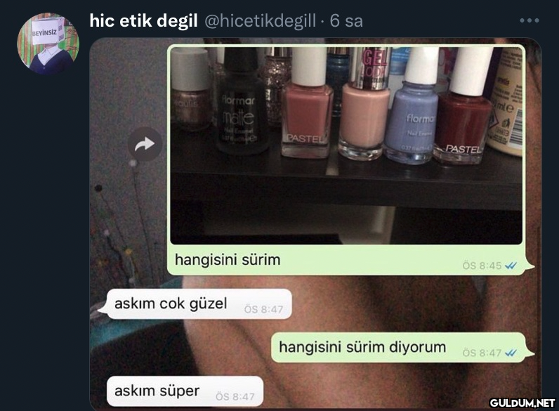 BEYINSIZ hic etik degil...