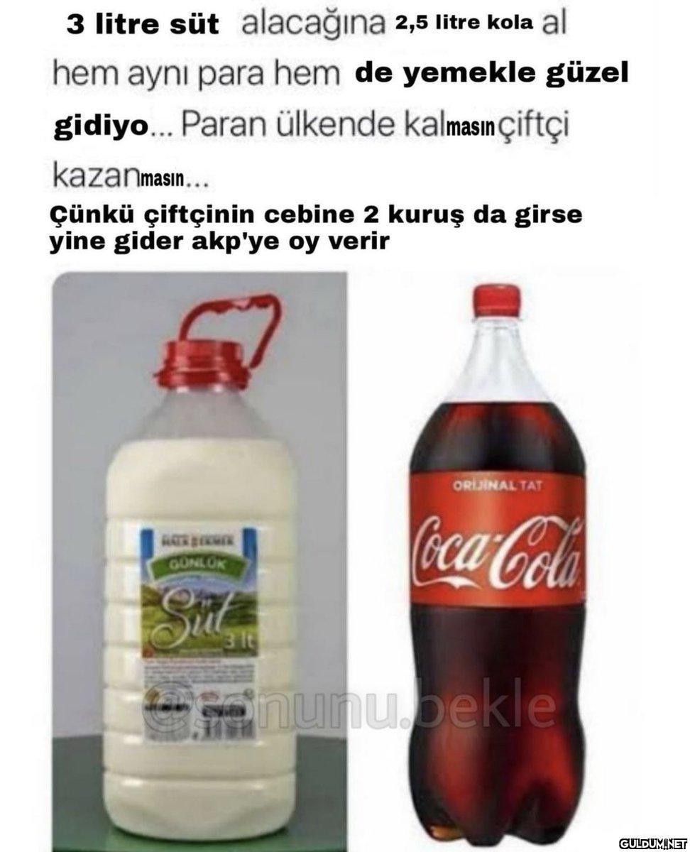 3 litre süt alacağına 2,5...