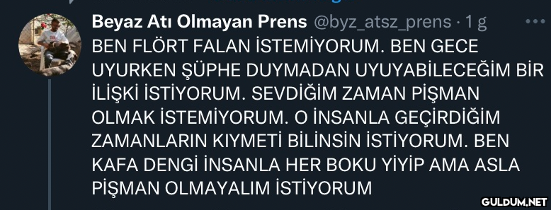 Beyaz Atı Olmayan Prens...