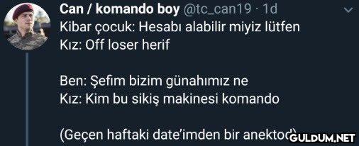 Can / komando boy...