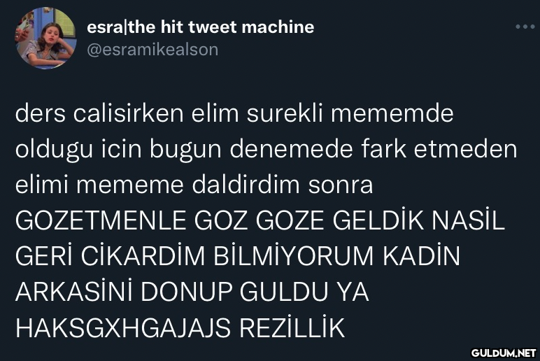 esralthe hit tweet machine...