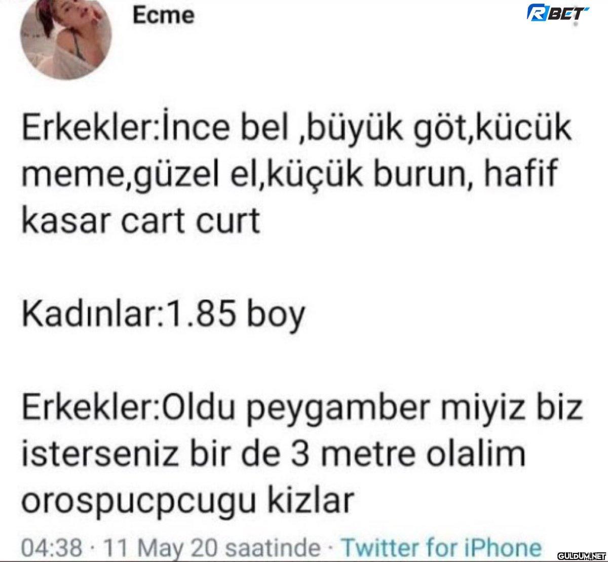 Ecme RBET Erkekler:İnce...