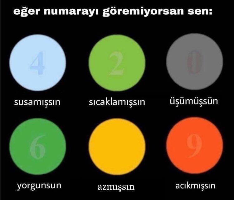 eğer numarayı göremiyorsan...
