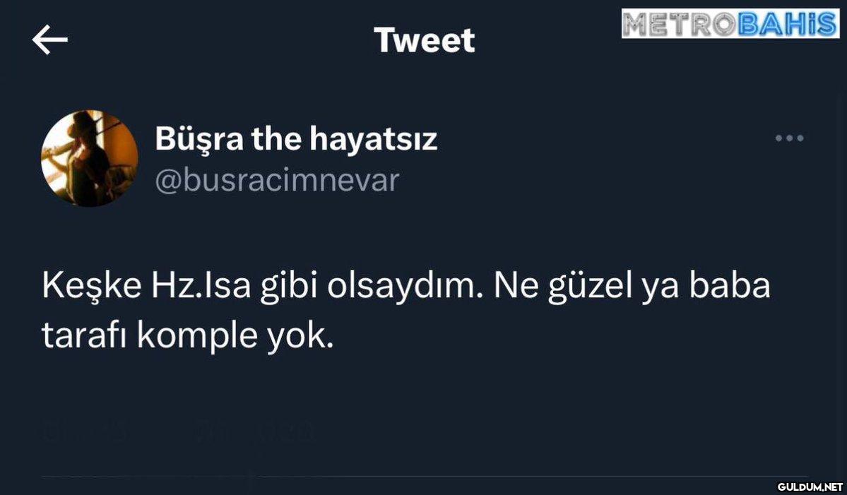 Tweet Büşra the hayatsız...
