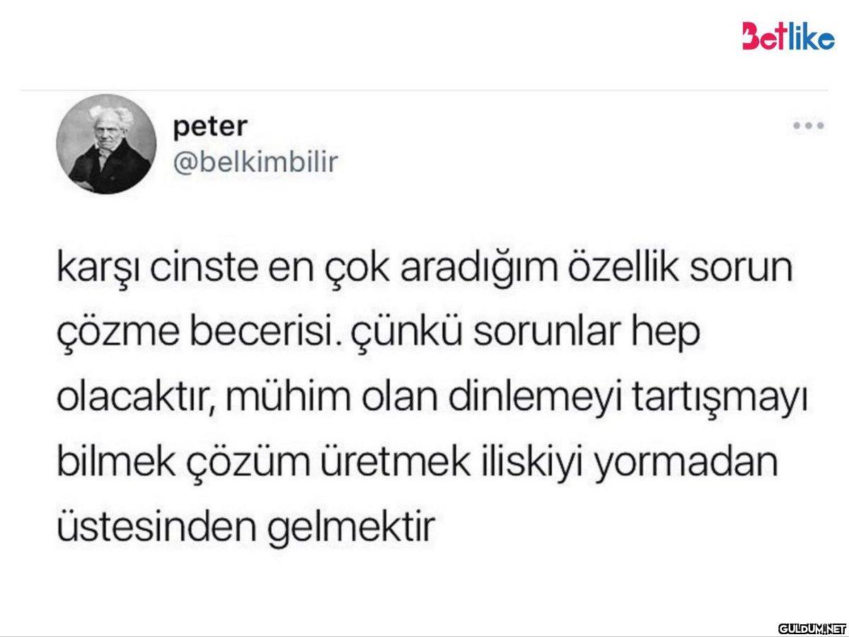 peter @belkimbilir Betlike...