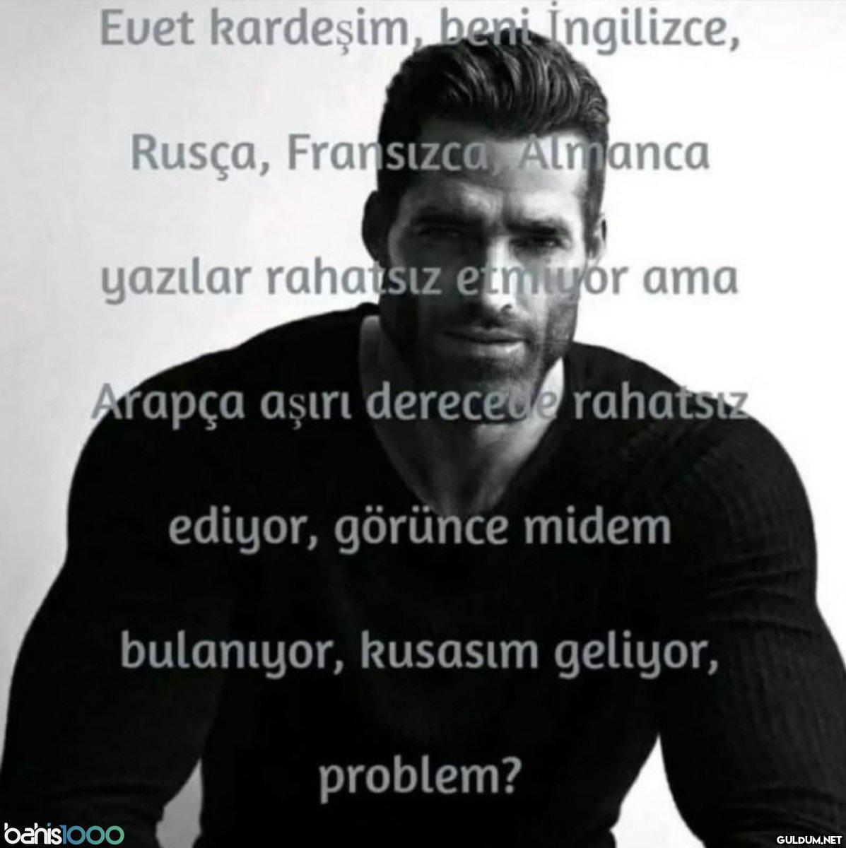 Evet kardeşim, beni...