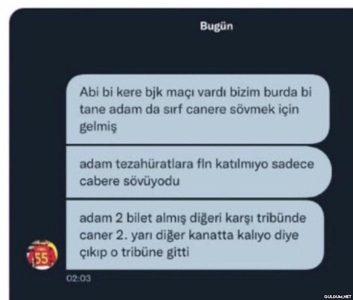 İşte Caner öyle bir...