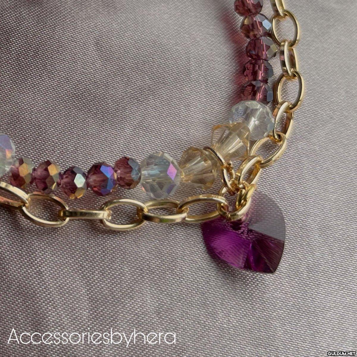 Kalpli Amethyst Kolye -...