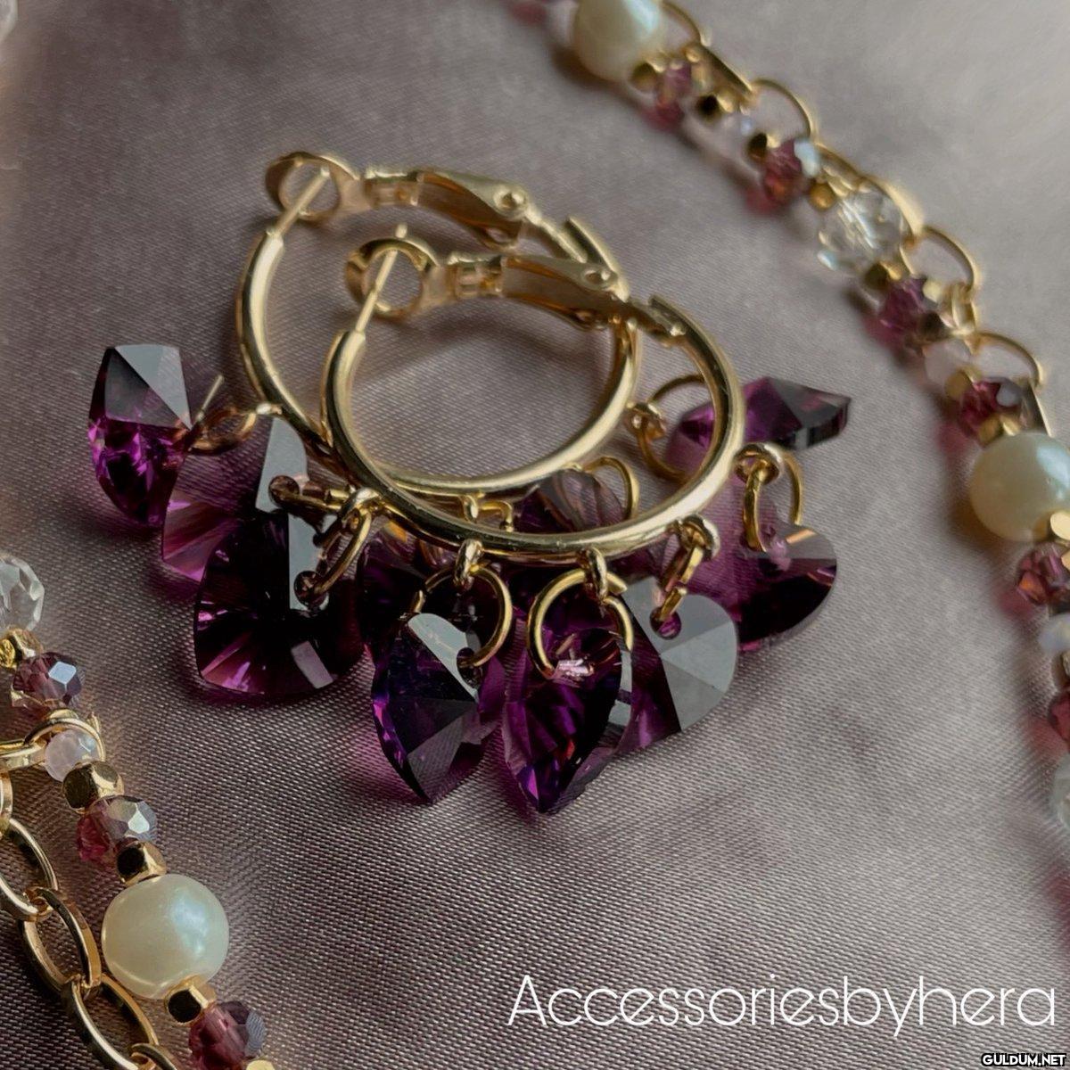 Kalpli Amethyst Kolye -...