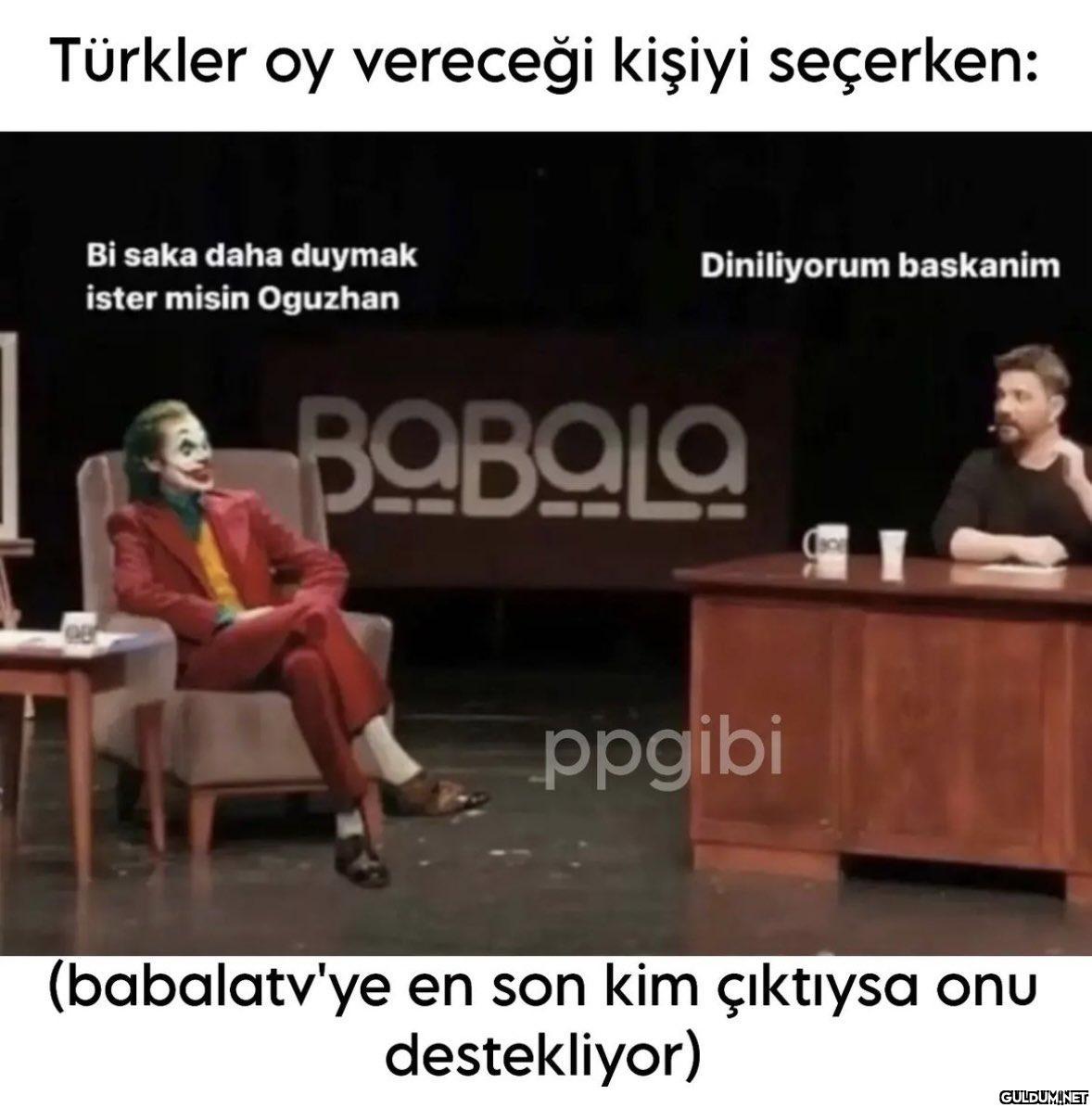 Türkler oy vereceği kişiyi...