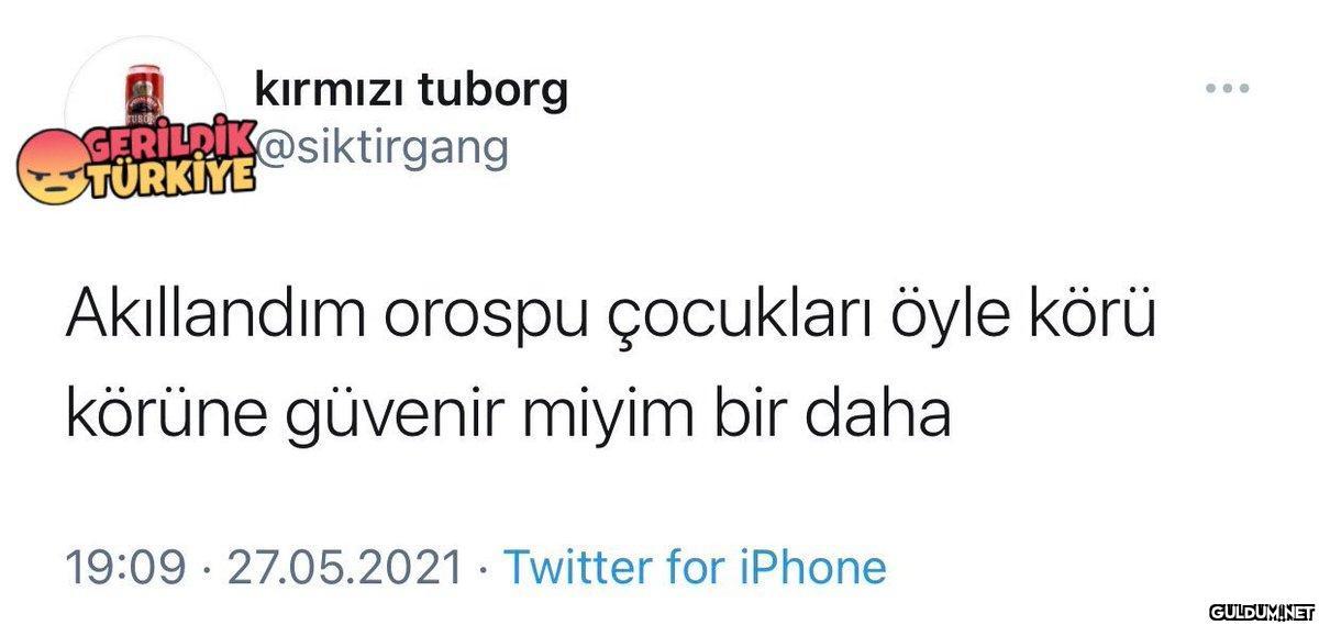 kırmızı tuborg...