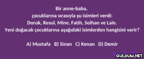 Bulmaca zamanı...