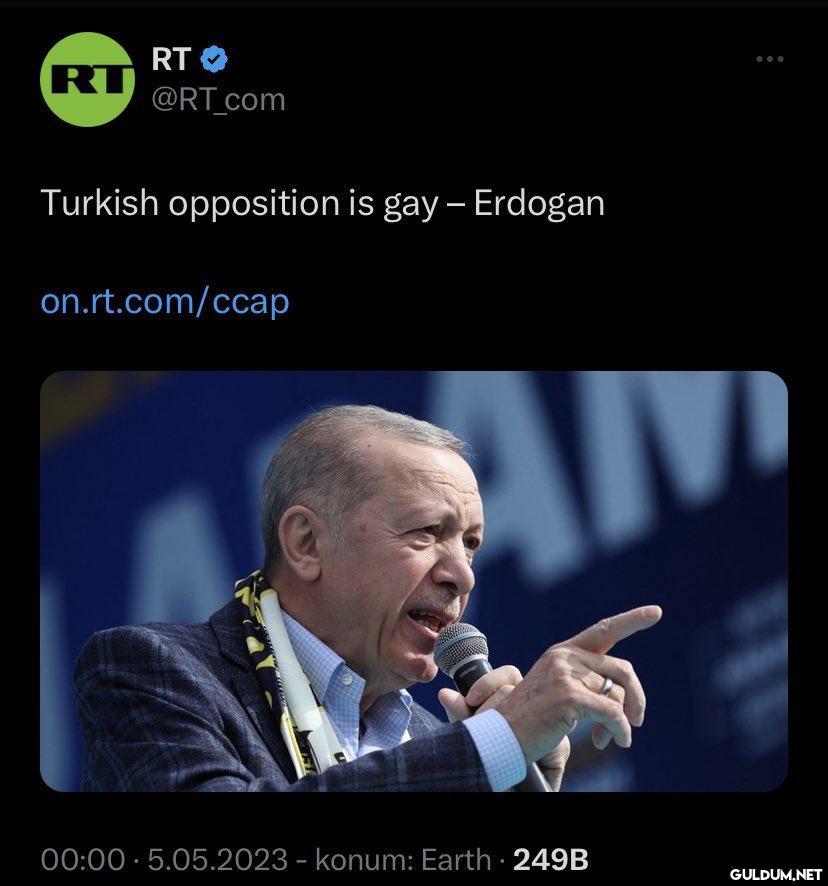 Türk muhalefeti gaydir.  ...