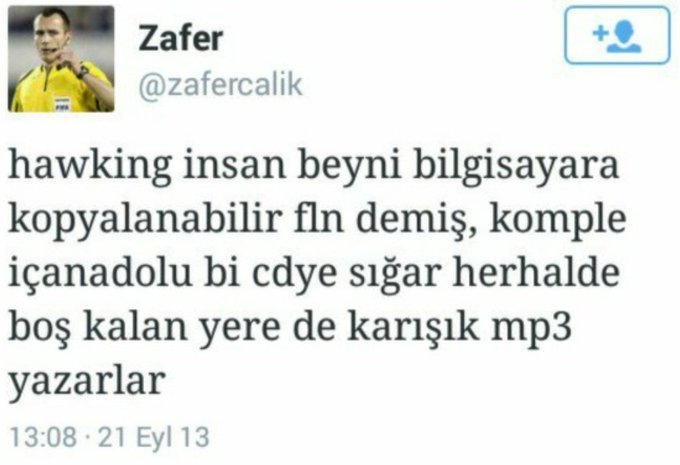 Zafer @zafercalik hawking...