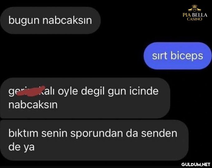 bugun nabcaksın sırt...