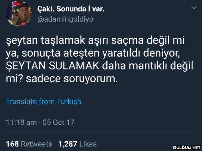Çaki. Sonunda i var....