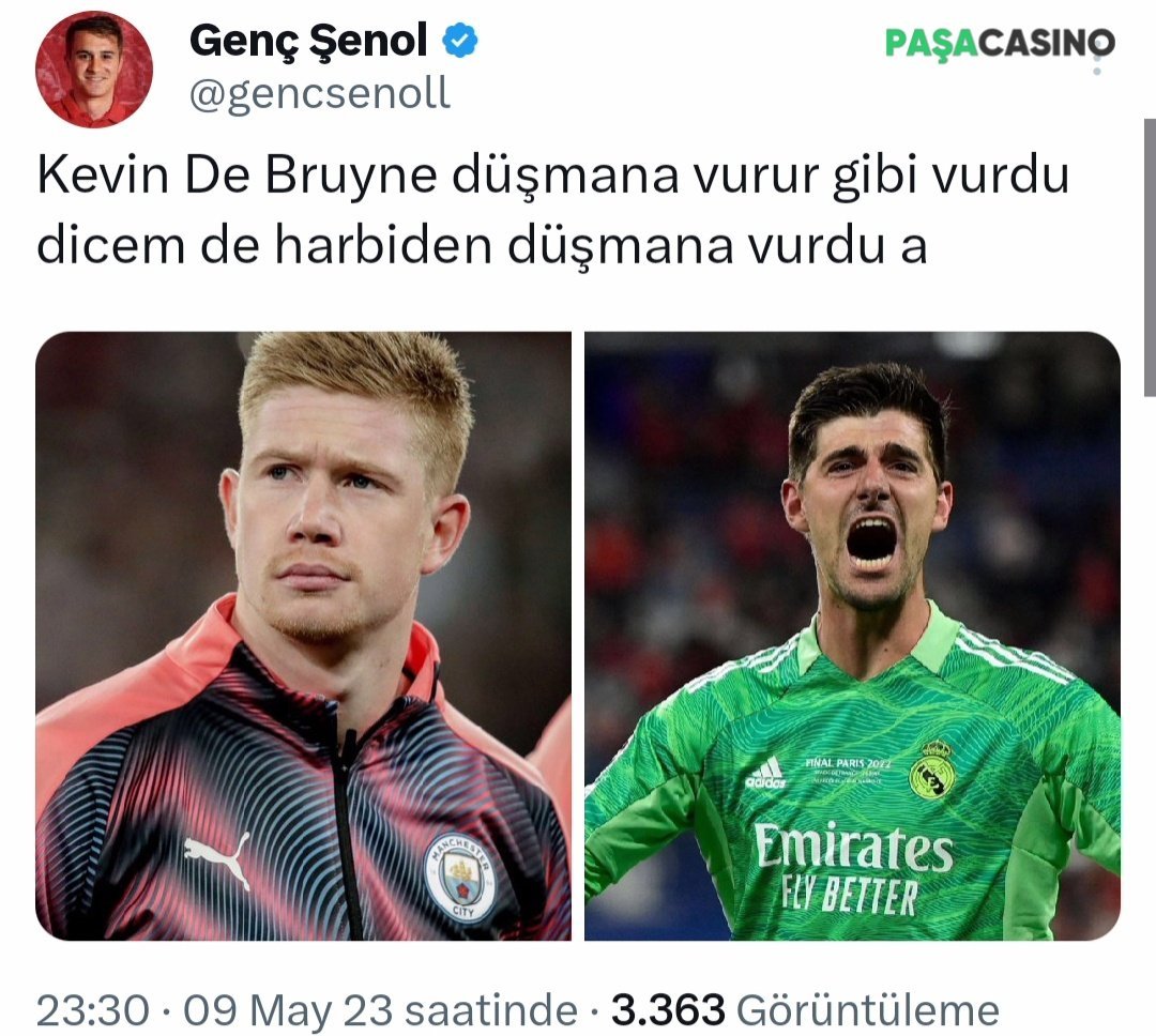 De Bruyne harbiden...