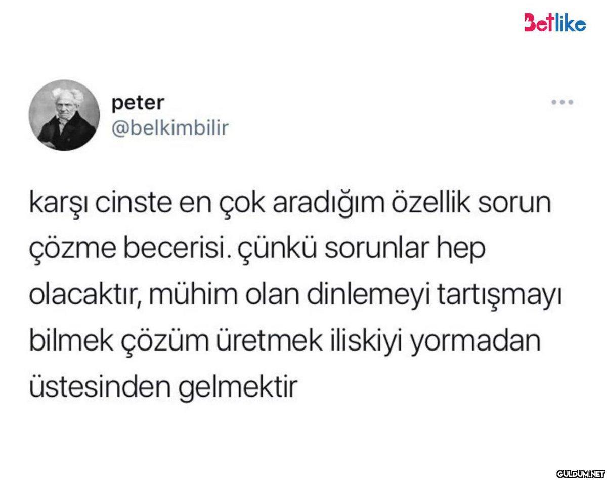 peter @belkimbilir Betlike...