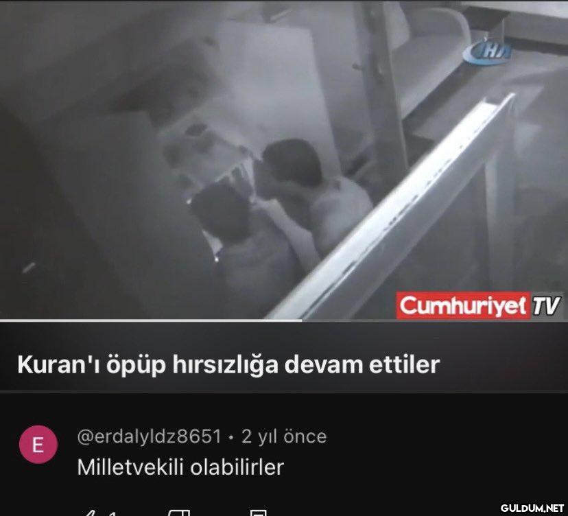 Kuran'ı öpüp hırsızlığa...