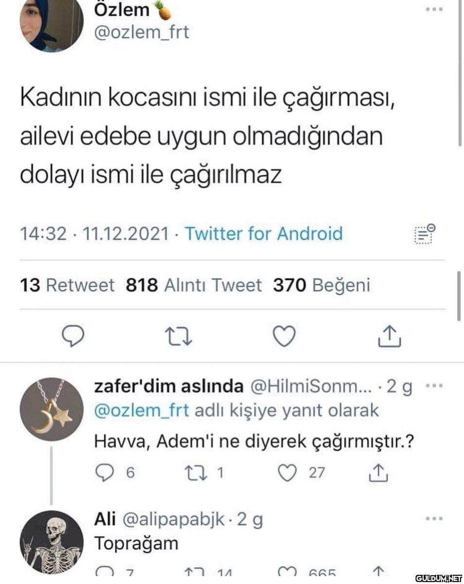 Özlem @ozlem_frt Kadının...