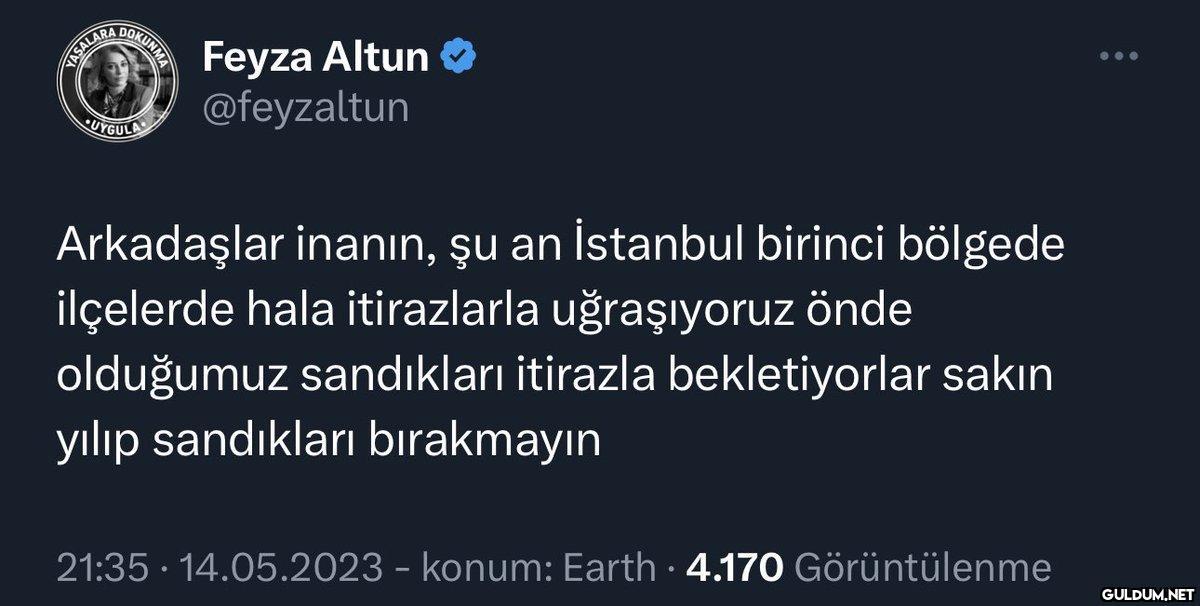 Feyza Altun’dan önemli...