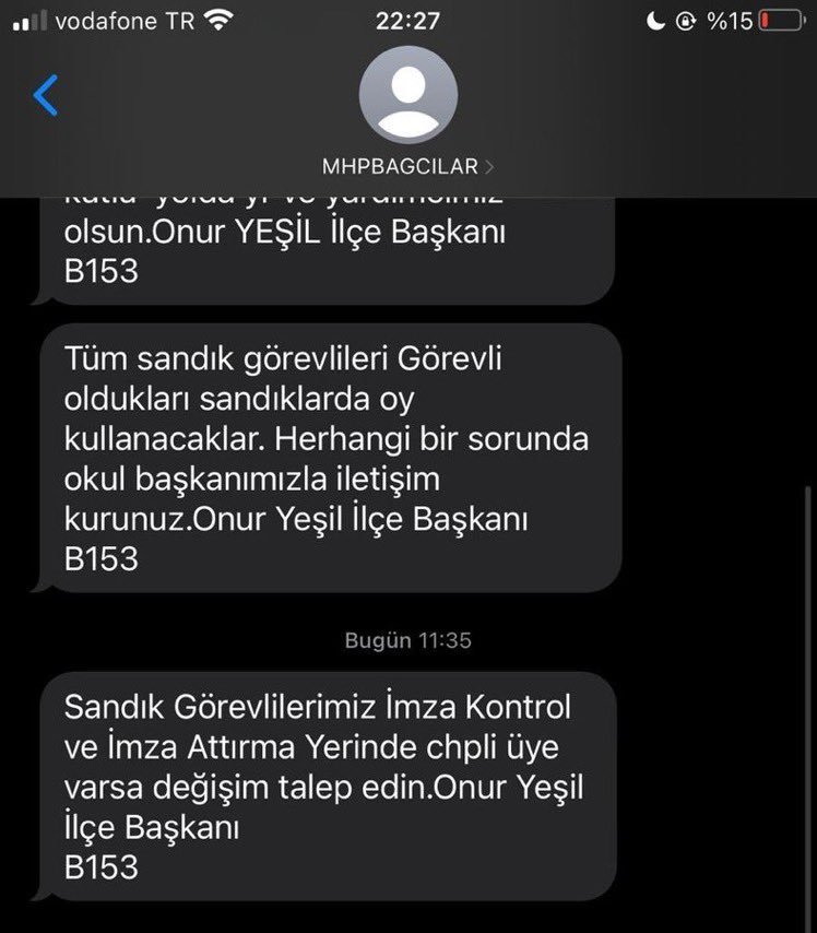 SANDIKLAR TERK ETMEYİN...