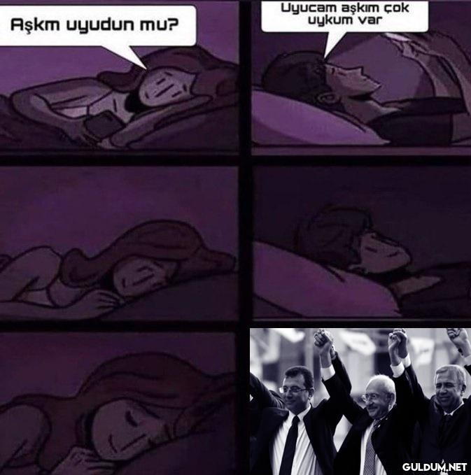 Aşkm uyudun mu? Uyucam...