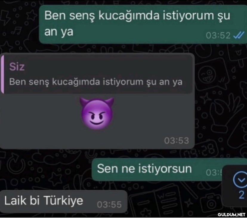 3 Ben senş kucağımda...